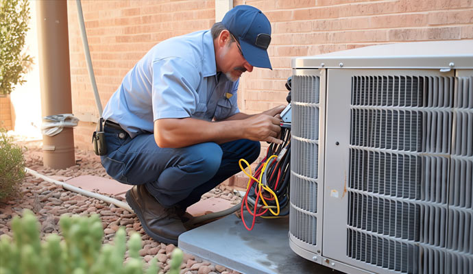 repairing ac and heating system