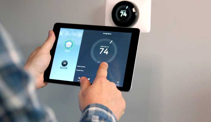 Smart AC thermostat