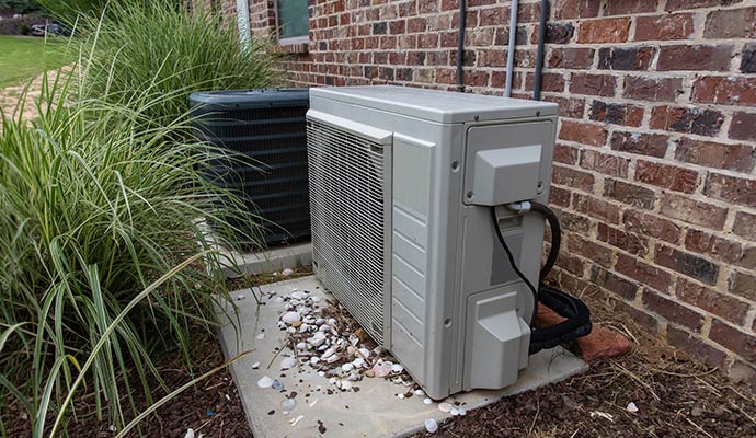 Ductless mini-split AC outdoor unit