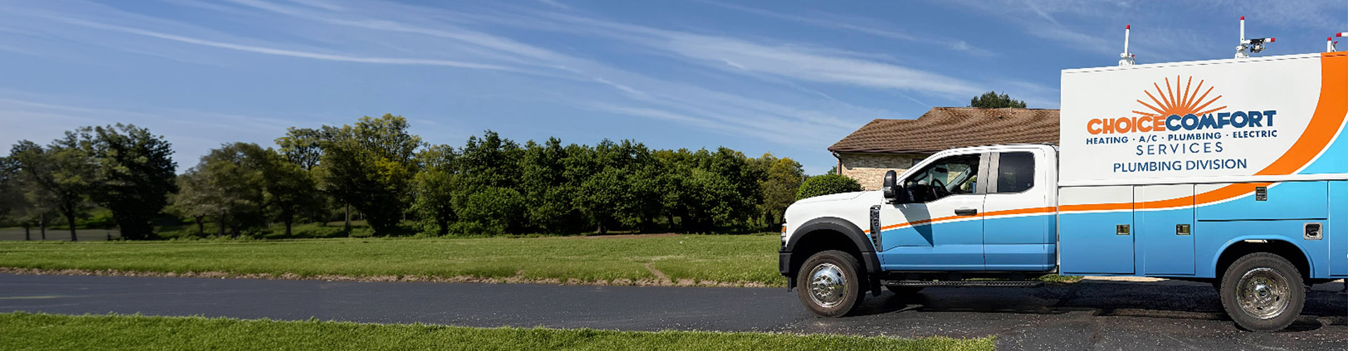 Choice comfort service van banner