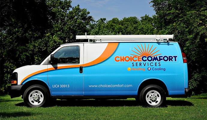 Choice Comfort Services commercial plumbing van