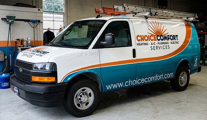 Choice comfort services work van
