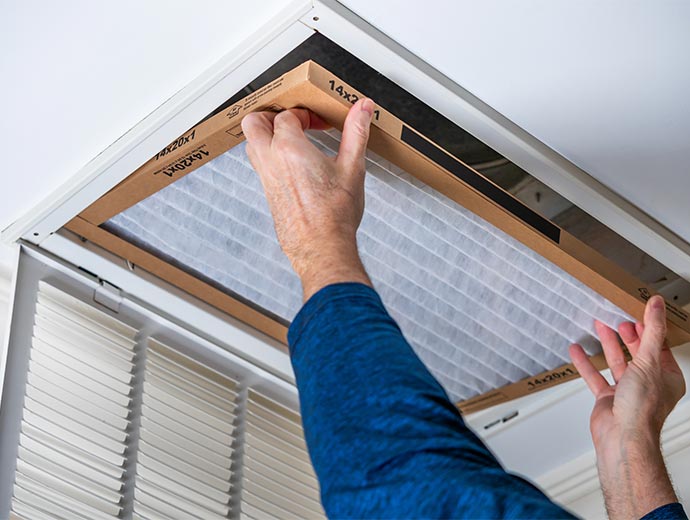 Air vent filter replacement