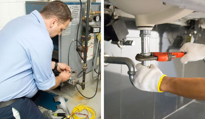 Professional heating repair and household plumbing services