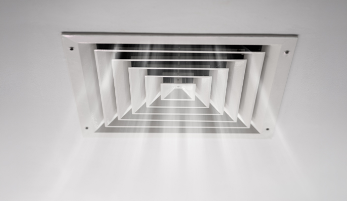 Indoor airflow with ventilation