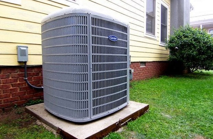 An HVAC installation