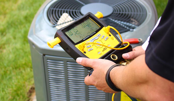Inspecting heating system