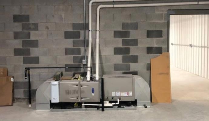 Installed air handler