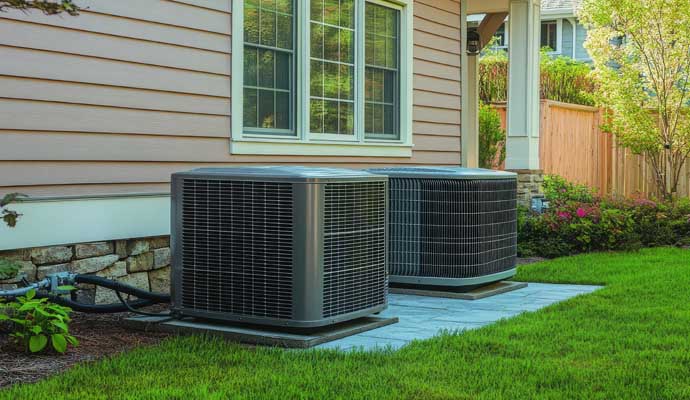 Installed HVAC system