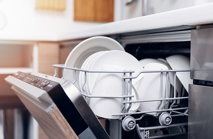 Plates in the diswasher