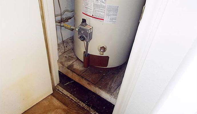 Leaky hot water heater