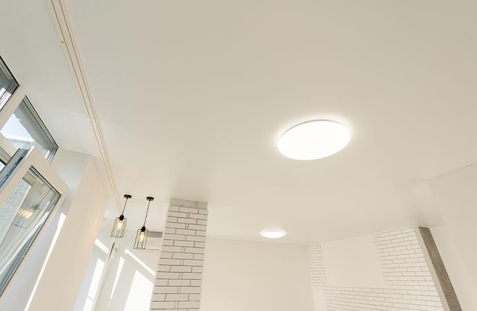installed mount ceiling light