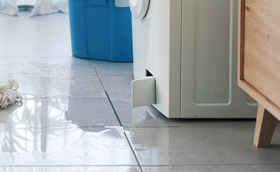 leaking washing machine