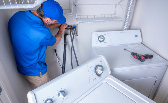washing machine plumbing installation