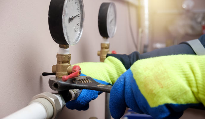 Water pressure fixing