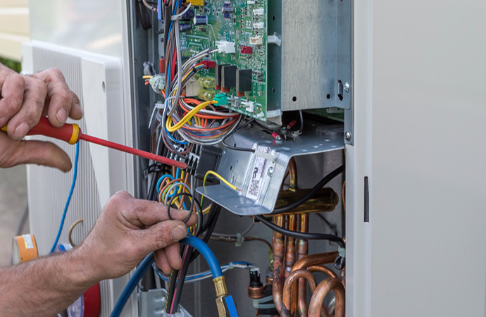 Experienced technicians providing professional heat pump repair services for reliable HVAC performance.