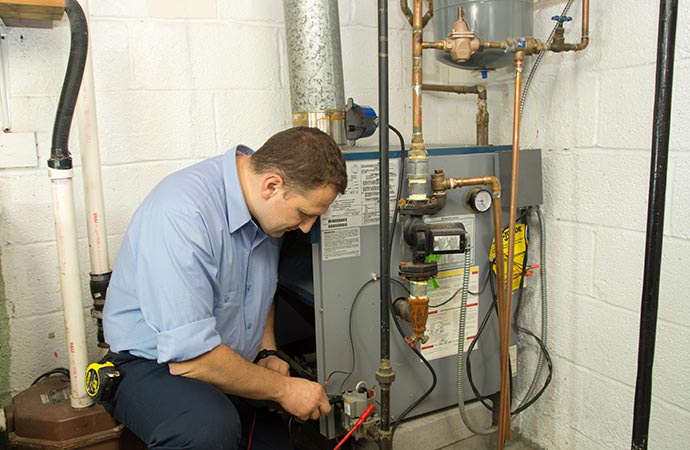 Heating system installation service