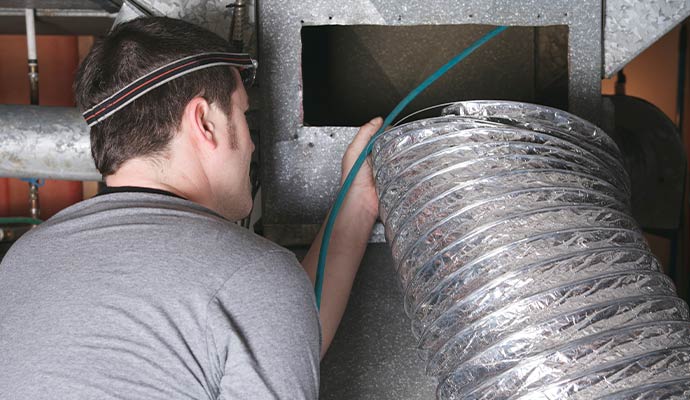Professional residential air duct cleaning