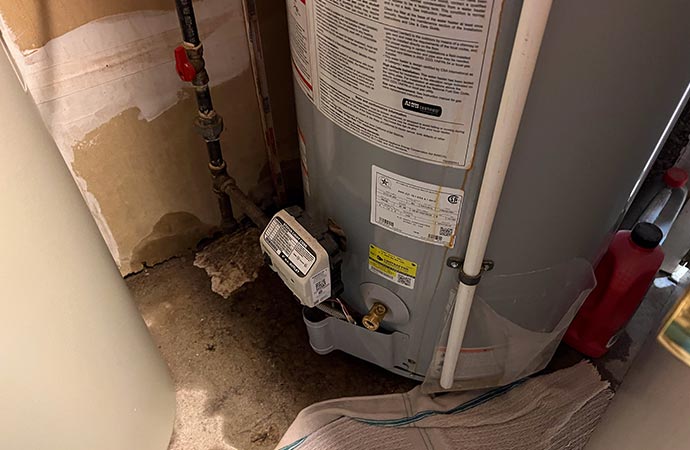 Leaky from a water heater